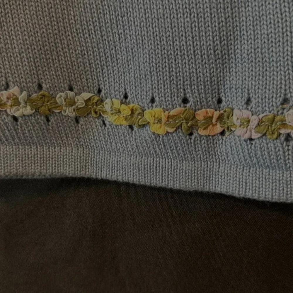 NWT Baby Gap Sweater w flowers 4xl